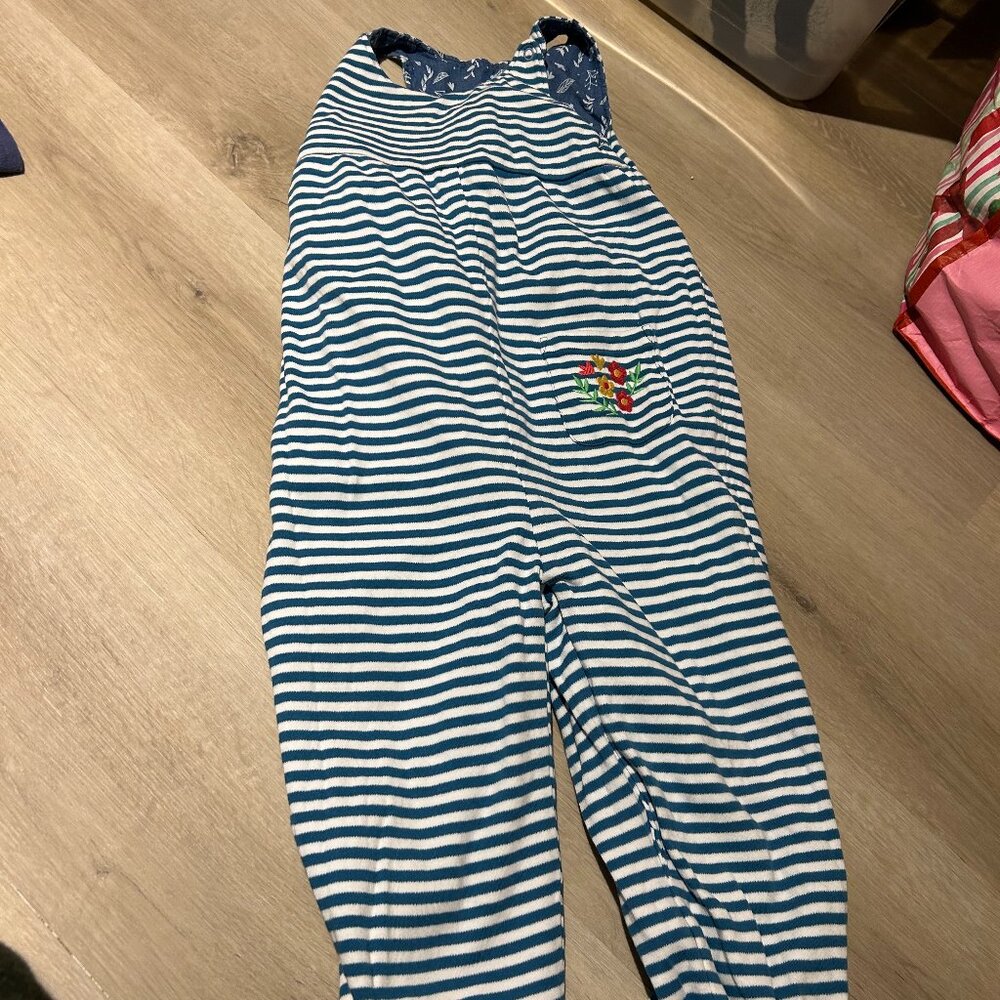 🌼💙 Frugi Organic Cotton Reversible Dungarees – Size 3–4T 💙🌼